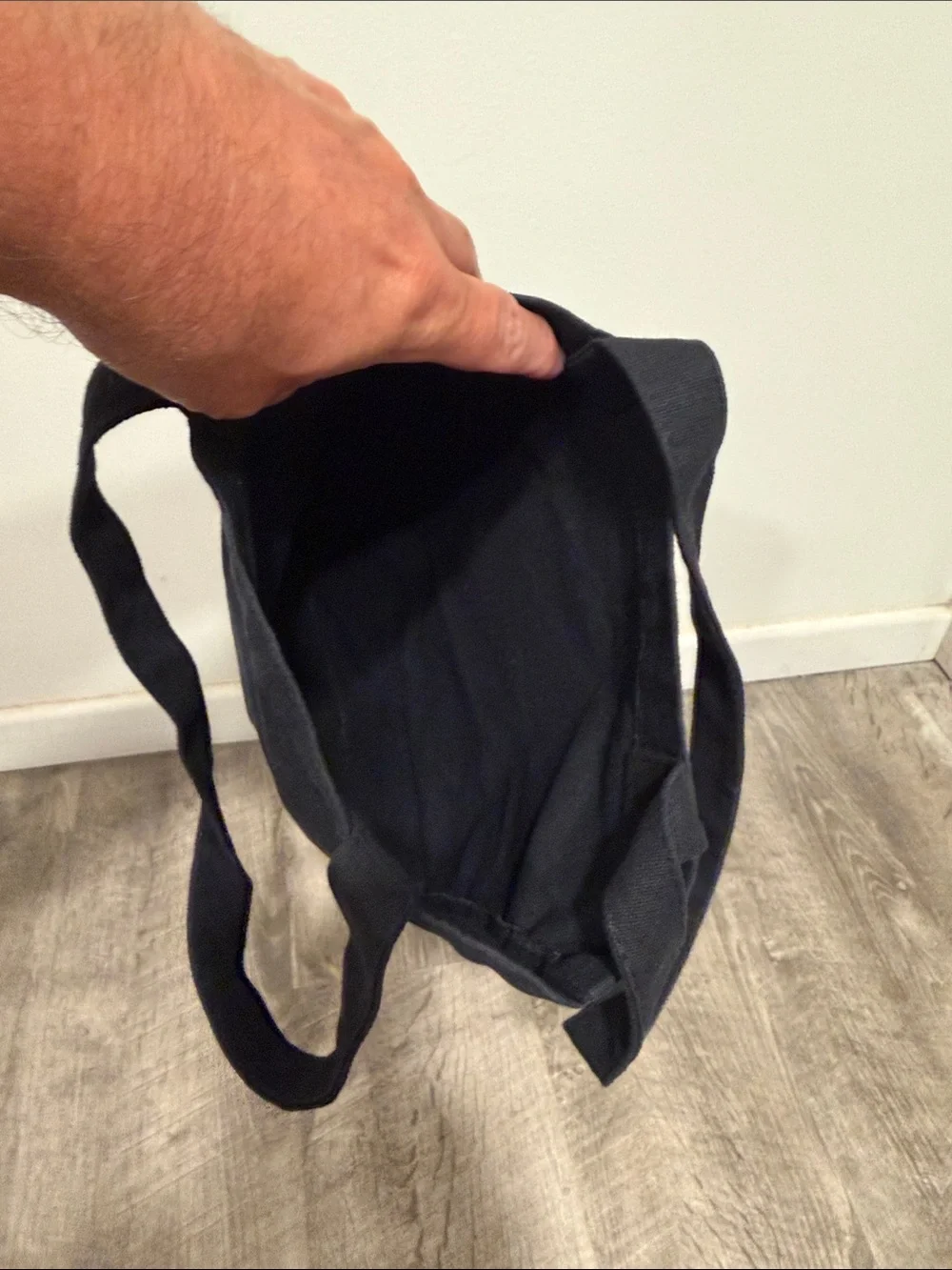 Manaola Black Tote with Gold Logo